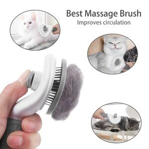 Pet Grooming Brush in Gray New in Packaging For Dogs and Cats